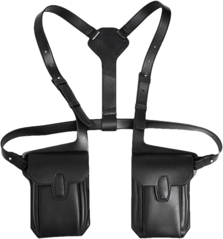 Oksel Tas - Schouder Pouch - Dagelijkse Mobiliteit - Ademend Mesh - 20 x 14 cm - Zwart