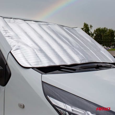 AMiO Multifunctionele Zilveren Auto Voorruit Zomer & Winter Afdekking - 150x70cm met EPE Schuim
