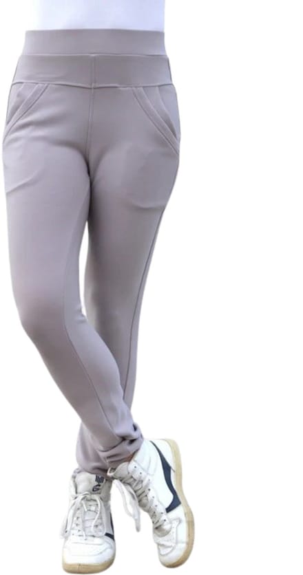 Luxe Kwaliteit Dames Sportbroek / Joggingsbroek | Trainingsbroek / Huisbroek | Sweatpants | Grijs - M (40)