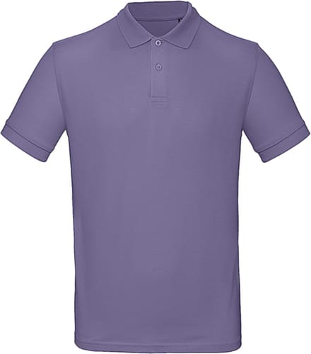 Lila Polo shirt B&C maat XL