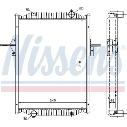 Radiator, motorkoeling NISSENS 63782A