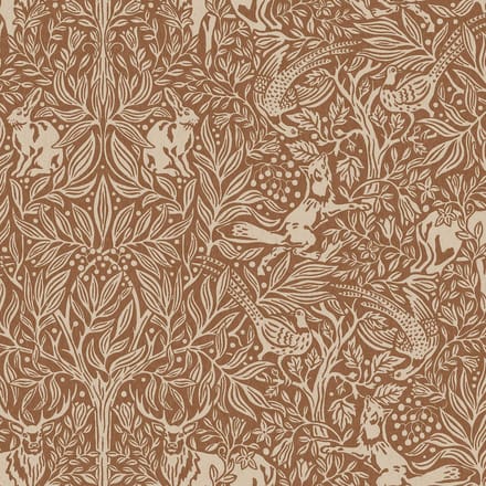Boråstapeter Vliesbehang 2045 - New Heritage - Botanisch Bruin - 53cm x 10.05m