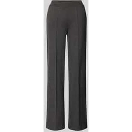 Broek met lengtenaden en elastische band