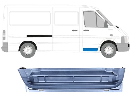 Reparatiepaneel voor deur voor Volkswagen LT 1996-2005 / Rechts