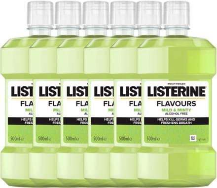 Listerine Mild & Minty Mondwater - 6 x 500 ml