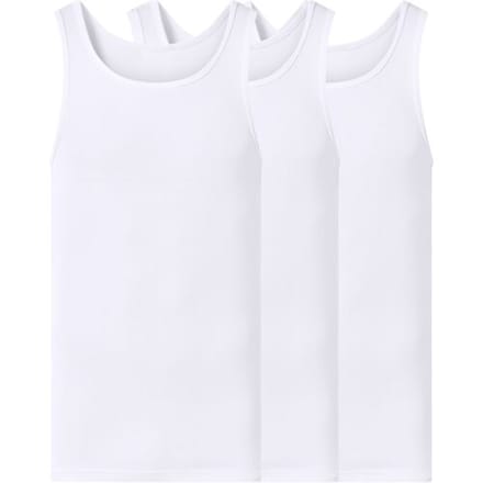 ESMARA MEN Heren fijnrib-hemden, 3 stuks (wit, S)