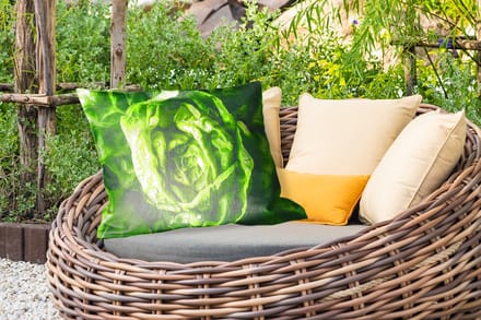 Buitenkussens - Groente - Sla - Groen - 60x40 cm - Weerbestendig