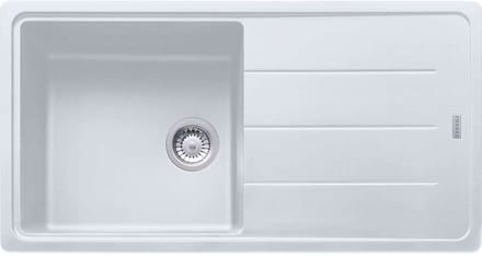 Franke Basis - BFG 611 Fragranit spoelbak, 97x50 cm, glacier 114.0285.303