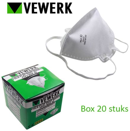 Mondkapjes FFP2 / Stofmaskers FFP2 (box van 20 stuks)
