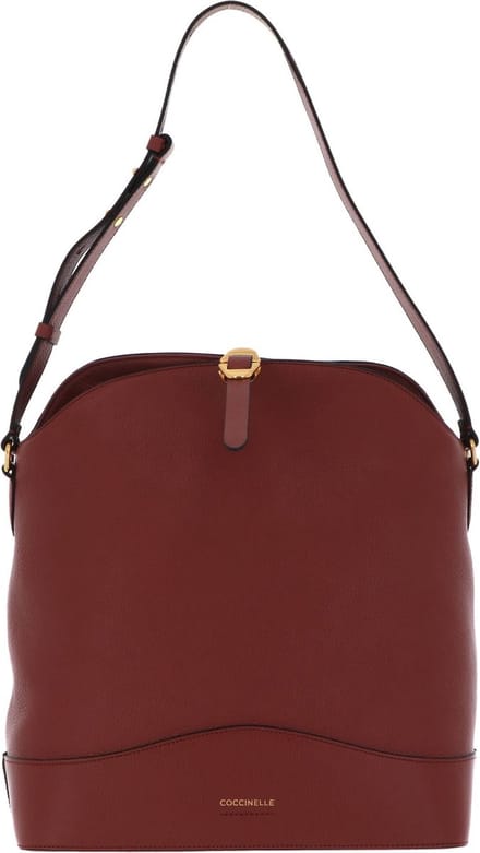 COCCINELLE Leren Schoudertas Josephine Shoulderbag Cinnamon Bruine
