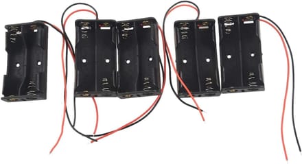 Batterij Houders - AA Case Box - Elektronica Projecten - Met Draad Leads - 8.3 x 6.3 x 4.7 cm