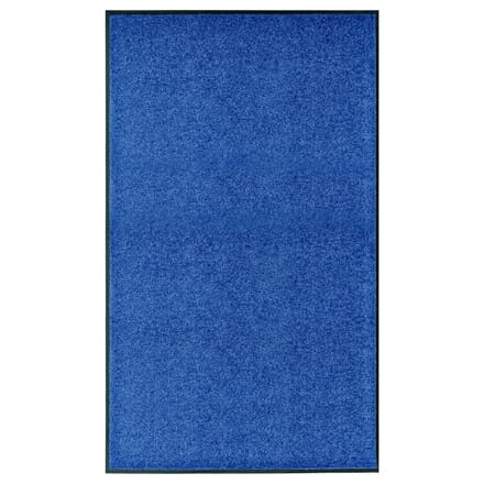 vidaXL - Deurmat - wasbaar - 90x150 - cm - blauw