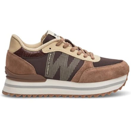 Woden Woden Ronja Plateau Sneakers bruin Suede