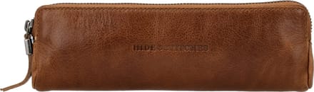 Hide & Stitches Porto Pennenetui - 100% Leer - Bruin