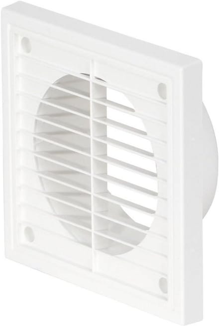 Vierkant Vast Ventilatierooster 125mm Bruin voor Binnen en Buiten