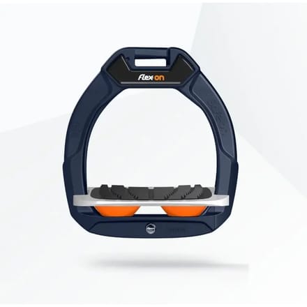 Veiligheidsstijgbeugels Ruiter Grip Marine/Grijs/Oranje kind Flex-On Safe-On