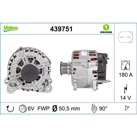 Driefasige generator VALEO ORIGINS NEW VALEO 439751