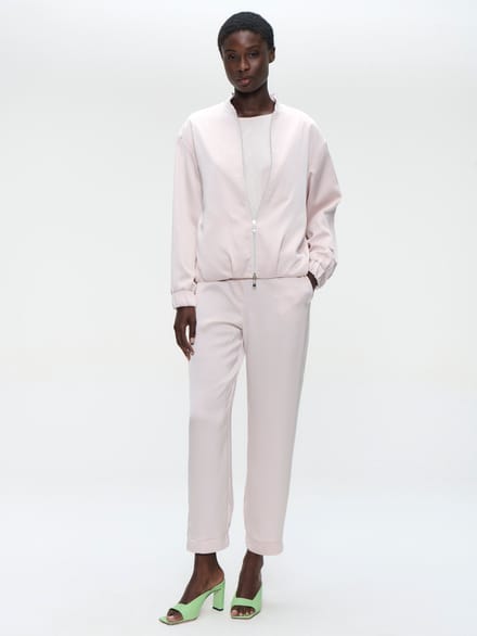 Ripasso saten bomber jacket | Quarzo - Quarzo / S