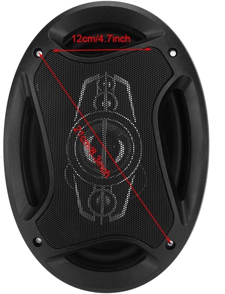 Allecto - Car Audio Luidsprekers - 1000W Krachtig Geluid - 6x9in