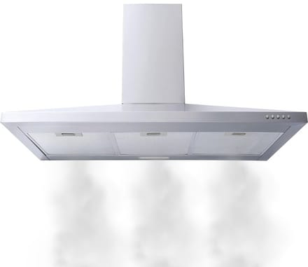 ApexArte® Afzuigkap 90 cm Grijs - Onderbouw - Extra Stil