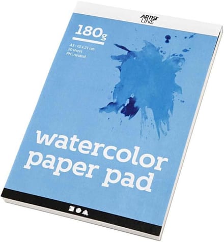 Creativ Company Watercolor Block Wit A5 180gr 20 Sheets