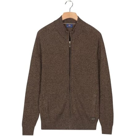 Baileys Vest Fullzip Allover Structure Taupe / male