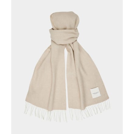 Profuomo Scarf Lambswool Sjaals Heren - Beige - Maat ONESIZE