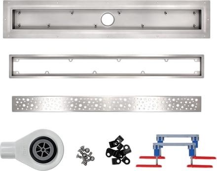 Douchegoot voor vinylvloer 110 cm Wiper VinylFloor Mistral complete set