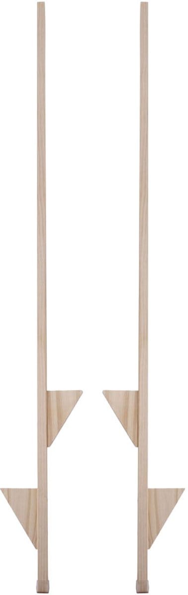 Houten stelten170 cm beukenhout - blank. Maximum gewicht 60 kg