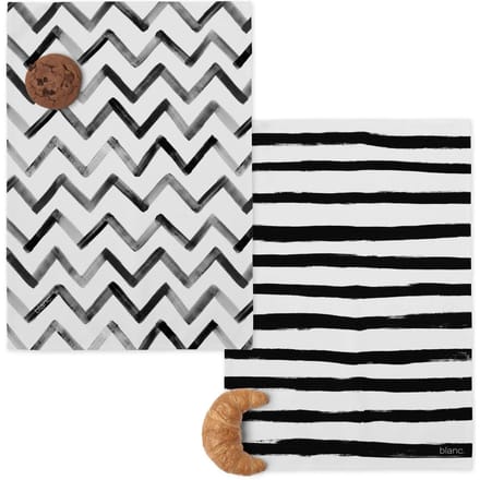 Set van 2 theedoeken Stripes | Blanc