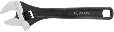 Topex - Verstelbare Sleutel - 150mm - Chroom-Vanadium Staal - 0-20mm Bereik