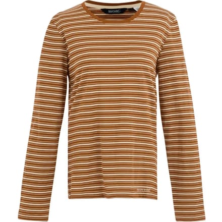 Federica gestreept longsleeve shirt met ronde hals voor dames