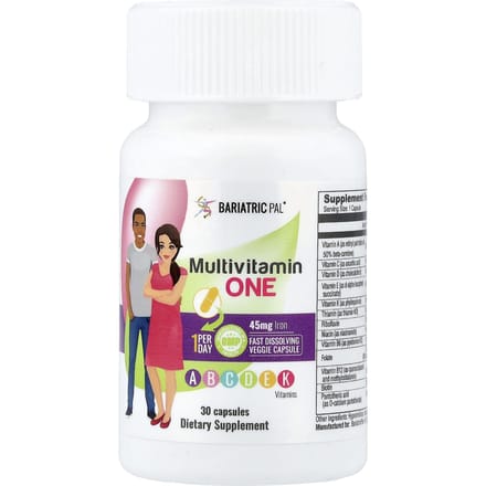 BariatricPal, Eén Multivitamine met IJzer, 30 Capsules