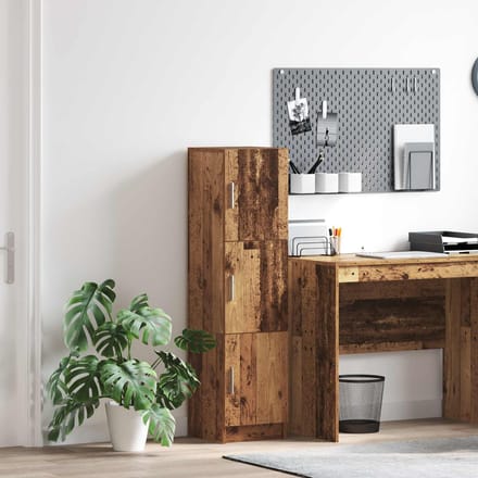 vidaXL - Highboard - Oudhout - 31.5 - x - 32 - x - 122.5 - cm