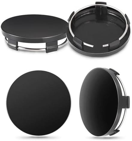 Wieldoppen Set - Naaf Covers - Auto Beschermen - Roest en Stofwerend - 60mm - Zwart