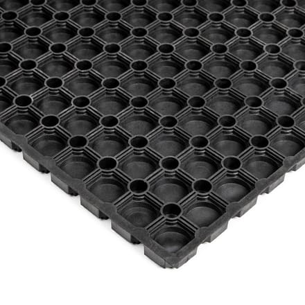Rubbermat - Rubber ringmat - 120x80cm - Dikte 18mm - Gesloten - Deurmat rubber