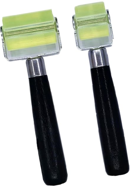 BRENZOOS- Aandrukrol Professionele Siliconen - Aandrukrol 30 mm/50 mm - Behangroller - Gereedschap - Rubber - Ergonomisch Handvat - Roller