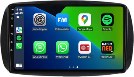 Carplay autoradio voor Smart Fortwo Forfour | 2015 t/m 2019 | Android 13 | Draadloos Apple Carplay & Android Auto | 2GB + 32GB | 8-Core processor | Davilon | 2025 model | 2015 2016 2017 2018 2019 | Bluetooth & Wifi