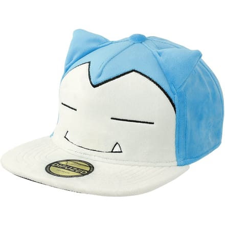 Pokémon - Gaming Cap - Snorlax zacht pluche knuffeldier - blauw-wit