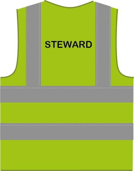 Steward hesje RWS limoengroen