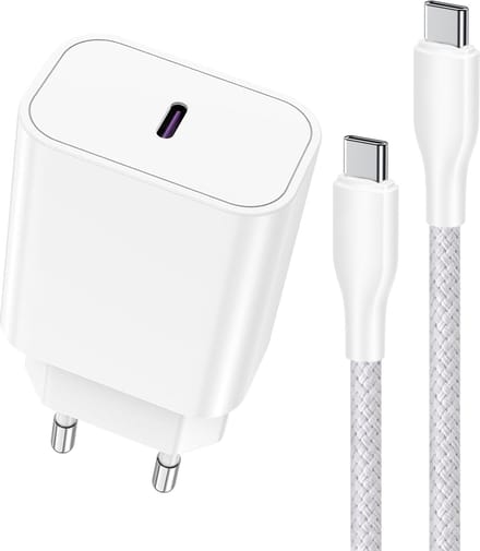 Snellader geschikt voor iPhone 15, 16 Pro Max - Oplader Set - 1 Meter