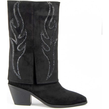 Bota De Tacón Para Mujer.  Montevita  Faldde2  100930 36 zwart