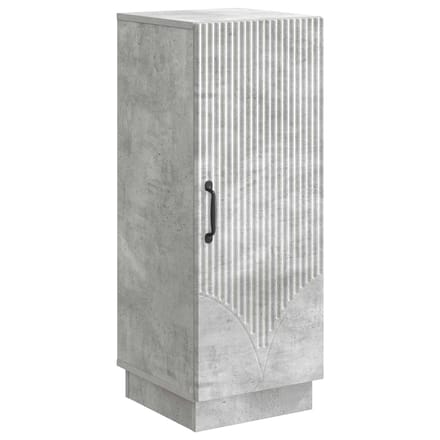 vidaXL - Dressoir - Betongrijs - 33 - x - 34,5 - x - 87 - cm - Bewerkt - hout