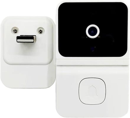 Videodeurbel - Slimme camera - Thuisbeveiliging - Tweerichtingsaudio - 480P groothoek - Wit