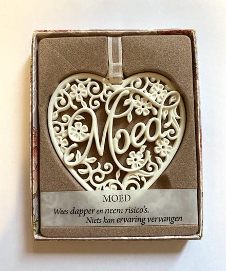H&&H - Inspirerende woorden - Hanger - Moed - Gift - Hart - Spreuken - Spreuktegel