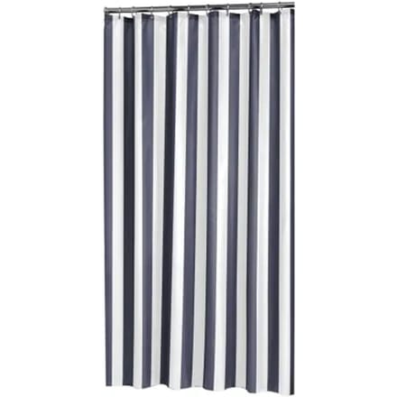 Sealskin Douchegordijn Linje Polyester Blauw 180x200cm