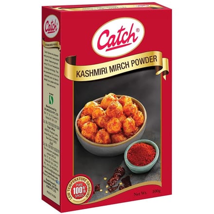 Kashmiri rode peperpoeder (100 gr), Kashmiri Mirch-poeder, vangst beige