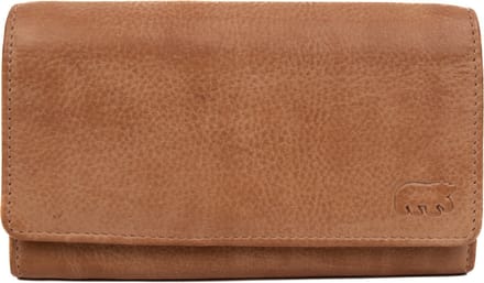 Bear Design Sigrid Leren Overslagportemonnee - Taupe