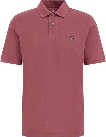 WE Fashion Heren regular fit polo met structuur