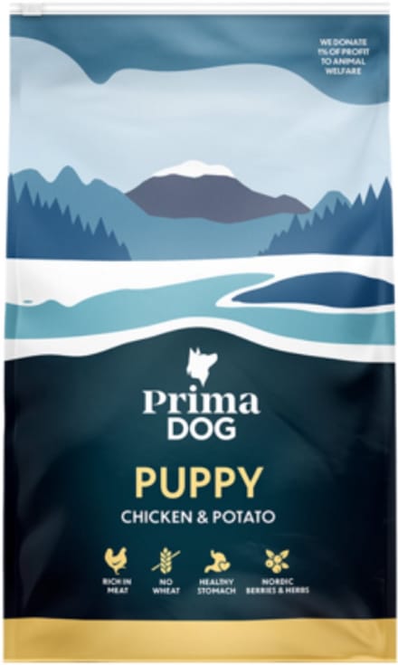 PrimaDog puppyvoer kip & aardappel - 3 kilo